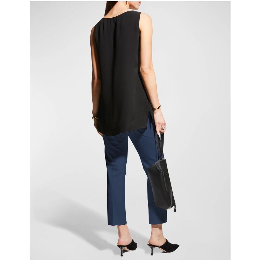 LAFAYETTE 148 Jodhpur Cloth Cropped Pants Size 10 Ink Blue MSRP $489 - Picture 6 of 13